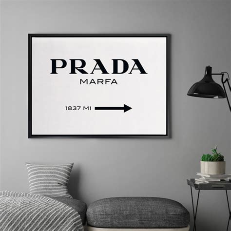 prada marfa canvas wall art.